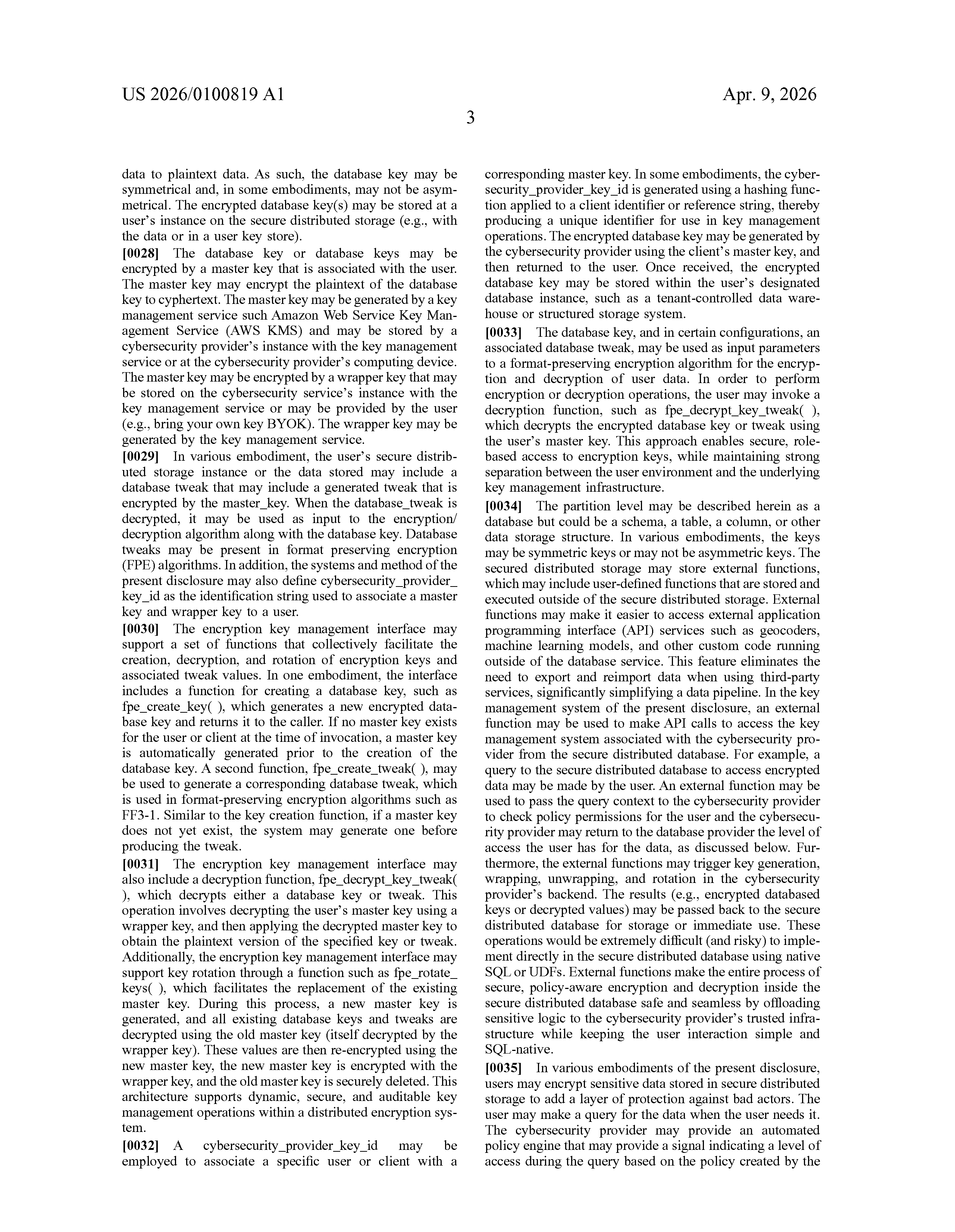 US Patent Application Publication US 2026/0100819 A1 page 16